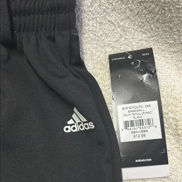 Adidas Kids Black baseball pants - Picture 2 of 3